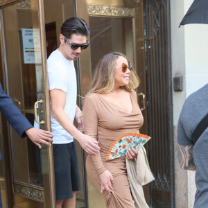 Mariah Carey et son compagnon Bryan Tanaka à New York, le 27 août 2022. 