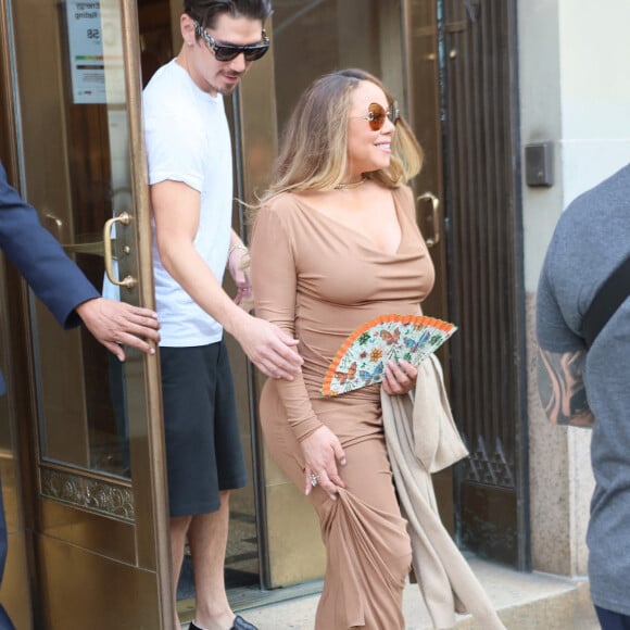 Mariah Carey et son compagnon Bryan Tanaka à New York, le 27 août 2022. 