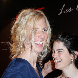 Sandrine Kiberlain et sa fille Suzanne - Dîner au Fouquet's - 39e cérémonie des César à Paris, le 28 février 2014.