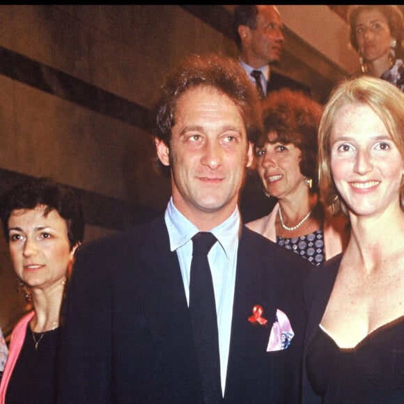 Archives - Vincent Lindon et Sandrine Kiberlain lors du Festival du film de Paris. 1994.