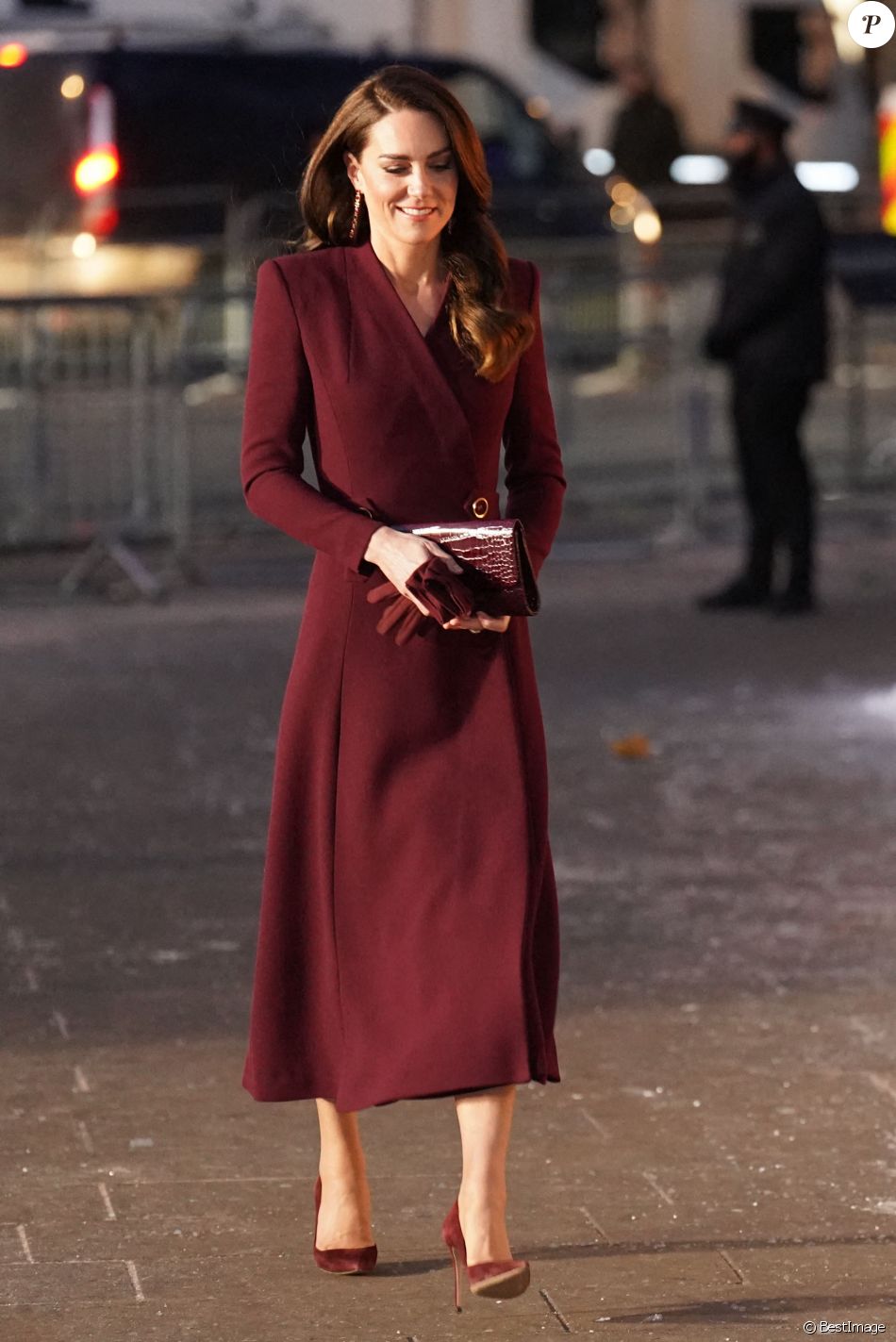 Catherine Kate Middleton Princesse De Galles Arrive Pour Le Together At Christmas Carol