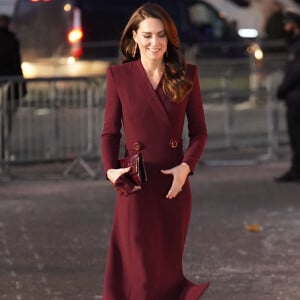 Catherine (Kate) Middleton, princesse de Galles, arrive pour le "Together at Christmas" Carol Service à l'abbaye de Westminster à Londres, Royaume uni, le 15 décembre 2022. 