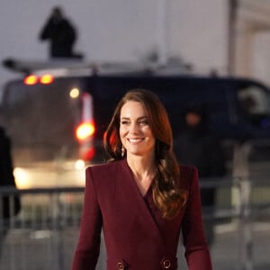 Catherine (Kate) Middleton, princesse de Galles, arrive pour le "Together at Christmas" Carol Service à l'abbaye de Westminster à Londres, Royaume uni, le 15 décembre 2022. 