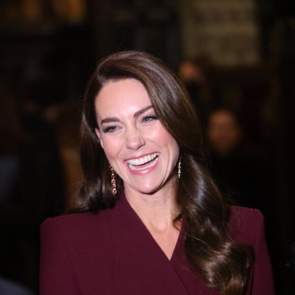 Catherine (Kate) Middleton, princesse de Galles, arrive pour le "Together at Christmas" Carol Service à l'abbaye de Westminster à Londres, Royaume uni, le 15 décembre 2022. 