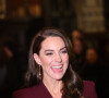 Catherine (Kate) Middleton, princesse de Galles, arrive pour le "Together at Christmas" Carol Service à l'abbaye de Westminster à Londres, Royaume uni
