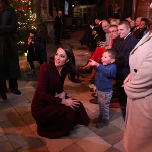 Catherine (Kate) Middleton, princesse de Galles, arrive pour le "Together at Christmas" Carol Service à l'abbaye de Westminster à Londres, Royaume uni, le 15 décembre 2022. 