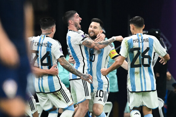 Leo Messi - Match "Argentine - Croatie (3-0)" lors de la Coupe du Monde 2022 au Qatar, le 13 décembre 2022. © Philippe Perusseau/Bestimage