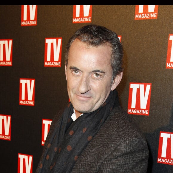 Christophe Dechavanne fête les 25 ans de TVMagazine au Plaza Athénée à Paris, le  février 2012.