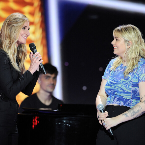 A n'utiliser que dans le cadre de l'émission - Exclusif - No Tabloids - Marie Portolano, Louane Emera et Florian Rossi -  © Gaffiot-Moreau / Bestimage 