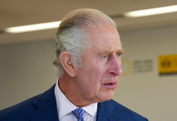 Le roi Charles III d'Angleterre, visite le centre de formation Goldsmith à Londres. Le 23 novembre 2022. 