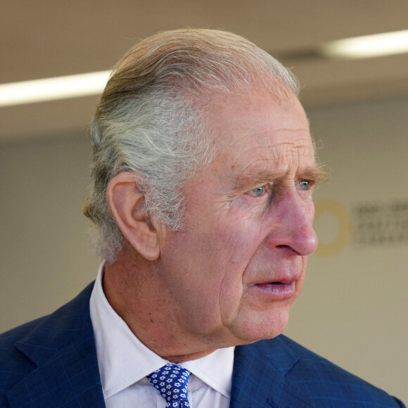 Le roi Charles III d'Angleterre, visite le centre de formation Goldsmith à Londres. Le 23 novembre 2022. 