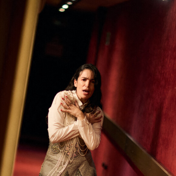 Exclusif - Yael Naïm lors de l'enregistrement d'un Grand show de Noël "Christmas Show" imaginé par B.Biolay avec une pléiade d'artistes prestigieux au Casino de Paris, France, le 29 septembre 2022, diffusé sur Canal+, le 21 décembre 2022.. © Cyril Moreau/Bestimage