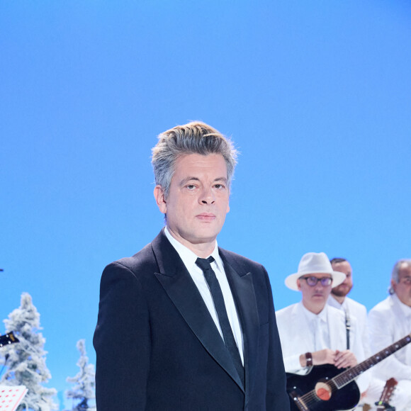 Exclusif - Benjamin Biolay lors de l'enregistrement d'un Grand show de Noël "Christmas Show" imaginé par B.Biolay avec une pléiade d'artistes prestigieux au Casino de Paris, France, le 29 septembre 2022, diffusé sur Canal+, le 21 décembre 2022.. © Cyril Moreau/Bestimage