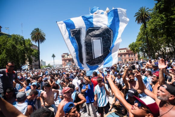 Célébrations de la Coupe du mone à Buenos Aires, en Argentine, le 20 décembre 2022. Photo by Alejo Manuel Avila/DPA/ABACAPRESS.COM