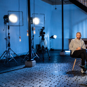 Exclusif - Christophe Willem - Enregistrement de l'émission "Animaux Stars", présentée par B.Montiel et diffusée le 24 décembre à 17h30 sur Animaux TV. © Jérémy Melloul / Bestimage