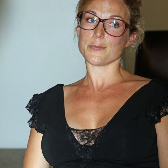 Exclusif - Aurélie Vaneck enceinte - Aurélie Vaneck (enceinte de son 2ème enfant) au 1er festival des jeunes talents à La Teste en Gironde le 5 juillet 2015.