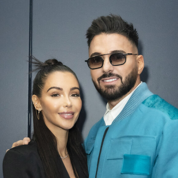 Exclusif - Nabilla Benattia et son mari Thomas Vergara - Nabilla Benattia, son mari Thomas Vergara et leur fils Milann posent lors de l'avant première du documentaire "Nabilla sans filtre" (Amazon Prime Vidéo) à Paris le 22 Novembre 2021. le 26 novembre le documentaire composé de sept épisodes disponibles "Nabilla : Sans filtre" sortira sur Amazon Prime Video. Selon Amazon, il sera possible d'y voir "Nabilla se dévoiler comme jamais auparavant, en évoquant ses succès, ses combats, les étapes et obstacles qu'elle a surmontés ainsi que les moments décisifs de sa vie qui ont fait d'elle la femme qu'elle est aujourd'hui". Elle racontera notamment "comment elle est devenue une entrepreneuse à succès ainsi que l'une des influenceuses françaises les plus suivies avec 6,8 millions d'abonnés, tout en gérant sa vie de famille" et y partagera son mariage avec Thomas Vergara. © Jack Tribeca / Bestimage 