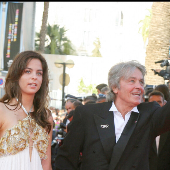 Alain Delon et sa fille Anouchka Delon au Festival de Cannes en 2007