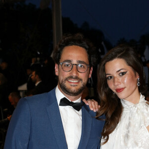 Thomas Hollande et sa femme Emilie Broussouloux - Montée des marches du film "R.M.N." lors du 75ème Festival International du Film de Cannes, le 21 mai 2022. © Dominique Jacovides / Bestimage 