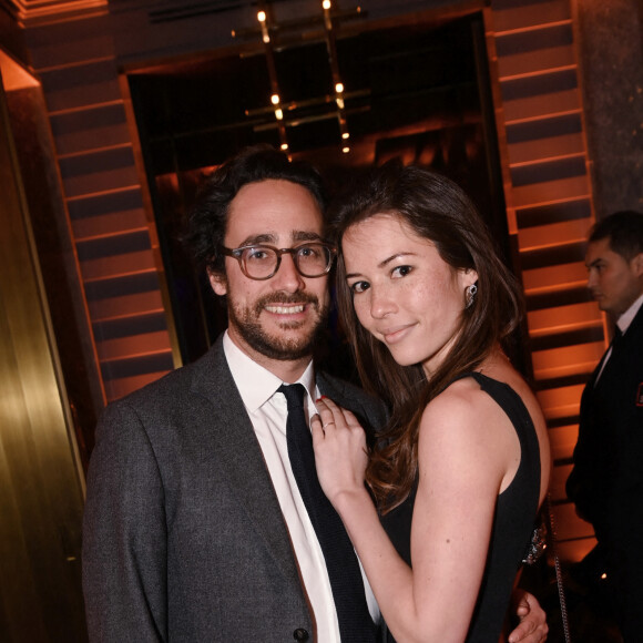 Exclusif - Thomas Hollande et sa femme Emilie Broussouloux - Soirée Le Bal du Siècle pour les 5 ans de l'hôtel Nolinski Paris le 8 mars 2022. © Rachid Bellak / Bestimage 