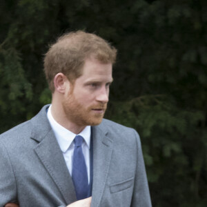 Meghan Markle et son fiancé le prince Harry - La famille royale d'Angleterre arrive à la messe de Noël à l'église Sainte-Marie-Madeleine à Sandringham, le 25 décembre 2017. 