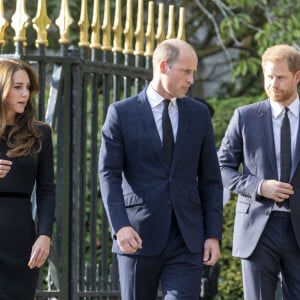 Le prince de Galles William, la princesse de Galles Kate Catherine Middleton, le prince Harry, duc de Sussex, Meghan Markle, duchesse de Sussex