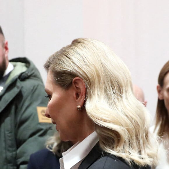 Exclusif - Elise Lucet, Cyril Viguier et Olena Zelenska - Soirée de gala au profit de la Fondation Olena Zelenska à la salle Pleyel à Paris, le 13 décembre 2022. © Dominique Jacovides / Bestimage