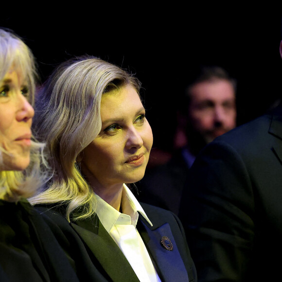 Exclusif - Brigitte Macron, Olena Zelenska - Soirée de gala au profit de la Fondation Olena Zelenska à la salle Pleyel à Paris, le 13 décembre 2022. © Dominique Jacovides / Bestimage