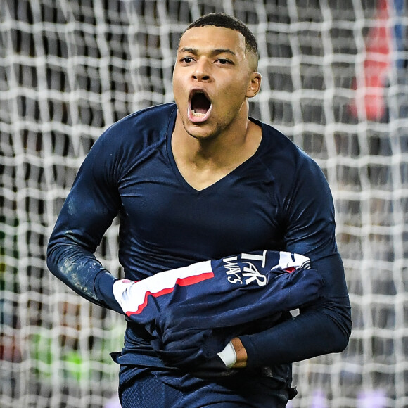 Kylian Mbappé - Match de Ligue 1 Uber Eats "PSG - Strasbourg (2-1)" au Parc Des Princes, le 28 décembre 2022. © Matthieu Mirville/Zuma Press/Bestimage