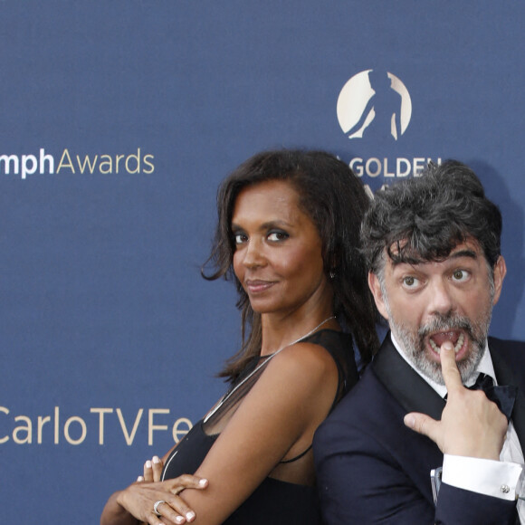 Stéphane Plaza et Karine le Marchand - Cérémonie de clôture du 61ème Festival de Télévision de Monte Carlo le 21 juin 2022. © Denis Guignebourg/Bestimage 