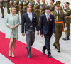 Princesse Alexandra et Prince Louis - Messe en la Cathédrale Notre-Dame dans le cadre de la Fête nationale luxembourgeoise 2022 à Luxembourg le 23 juin 2022. 
