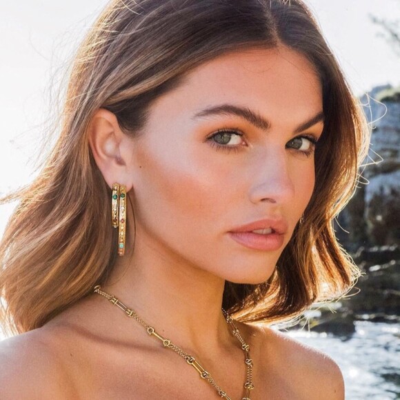 Thylane Blondeau, égérie de la collection Roma de la nouvelle campagne du joaillier APM Monaco. Le 7 juillet 2021.