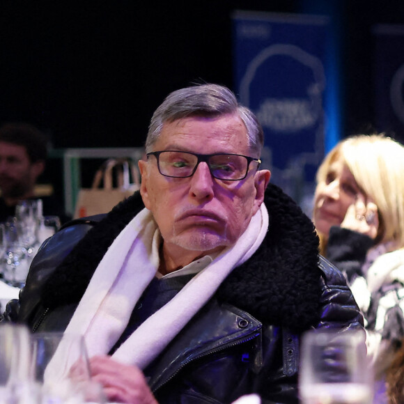 Exclusif -  Jean-Claude Camus, Laeticia Hallyday - L.Hallyday regarde la finale de la coupe du monde de football FIFA Qatar 2022 France - Argentine (3-3 - tab 2-4) à Bruxelles le 18 décembre 2022. © Dominique Jacovides / Bestimage 