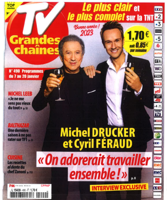 Couverture du magazine "TV Grandes chaînes".