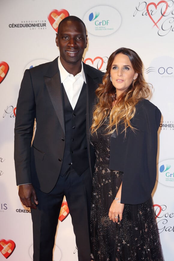 Omar Sy et sa femme Hélène - Personnalités au gala "Par Coeur" pour les 10 ans de l'association "Cekedubonheur" au pavillon d'Armenonville à Paris. Le 24 septembre 2015