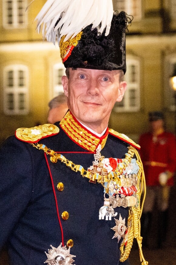 Le prince Joachim de Danemark - La famille royale de Danemark arrive au dîner de Nouvel An au palais d'Amalienborg de Copenhague, Danemark. 