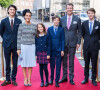 Le prince Joachim, la princesse Marie et leurs enfants Nikolai, Felix, Henrik et Athena