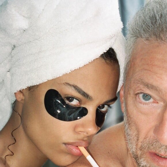 Vincent Cassel et Tina Kunakey sur Instagram. Le 28 mai 2022.