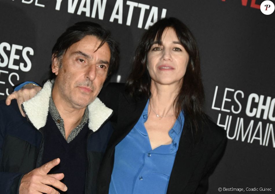 Yvan Attal Et Sa Compagne Charlotte Gainsbourg Avant Premi Re Du Film Les Choses Humaines Au