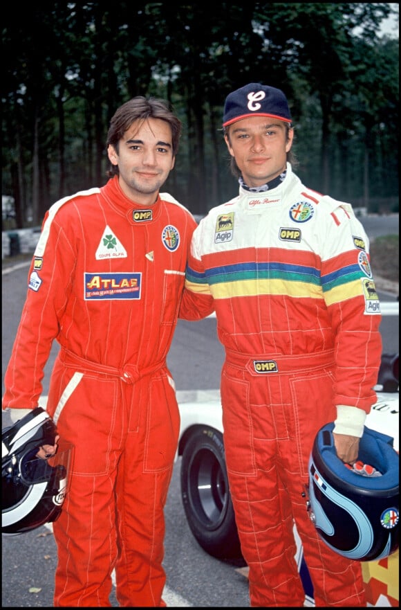 Archives - Stéphane Tapie et David Hallyday en 1991.