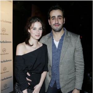 Melanie Bernier et son petit ami Jonathan Cohen Soiree apres l'avant-premiere du film "Amour et Turbulences" au Titty Twister a Paris, le 18 mars 2013.