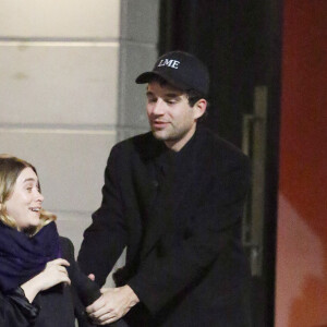Exclusif - Ashley Olsen et son compagnon Louis Eisner lors d'une sortie nocturne à New York le 13 janvier 2019.