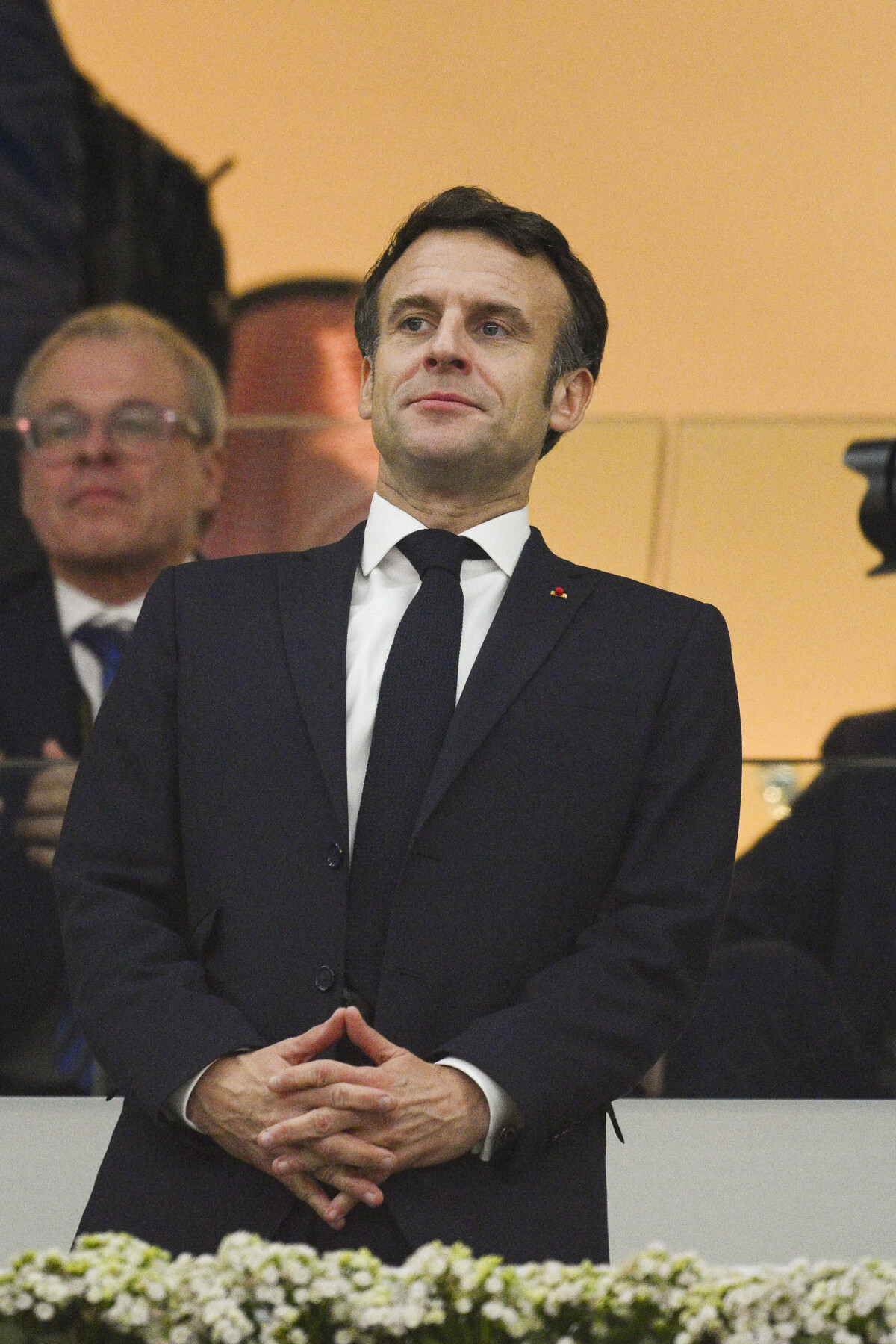 Photo : Emmanuel Macron, le président de la République Française et ...
