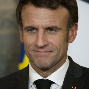 Conférence de presse commune du président Emmanuel Macron et du premier ministre du Cambodge Hun Sen au palais de l'Elysée à Paris le 13 décembre 2022. © Eliot Blondet / Pool / Bestimage