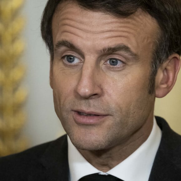 Conférence de presse commune du président Emmanuel Macron et du premier ministre du Cambodge Hun Sen au palais de l'Elysée à Paris le 13 décembre 2022. © Eliot Blondet / Pool / Bestimage