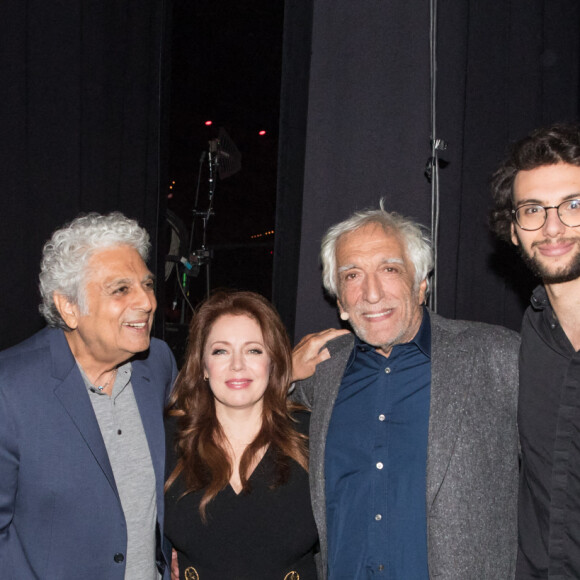 Exclusif - Isabelle Boulay, Enrico Macias, Philippe Lellouche, Jules Darmon, Tom Darmon et des amis, Gerard Darmon - Backstage de l'enregistrement de l'émission "La Chanson secrète 7 " à la Scène musicale à Paris, qui sera diffusée le 15 janvier 2021 sur TF1. @ Gaffiot-Moreau / Bestimage 