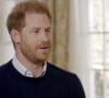 Bande-annonce de l'interview du prince Harry, duc de Sussex, avec Tom Bradby pour la chaîne britannique ITV, avant la sortie de l'autobiographie du prince "Spare" ("Le Suppléant"). Le 4 janvier 2023. 
