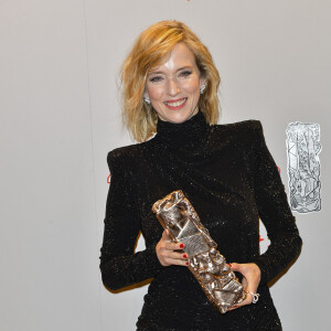 Léa Drucker (César de la meilleure actrice pour le film " Jusqu'à la Garde ") - Photocall du dîner de la 44ème cérémonie des César au Fouquet's à Paris. Le 22 février 2019 © Pierre Perusseau / Bestimage 