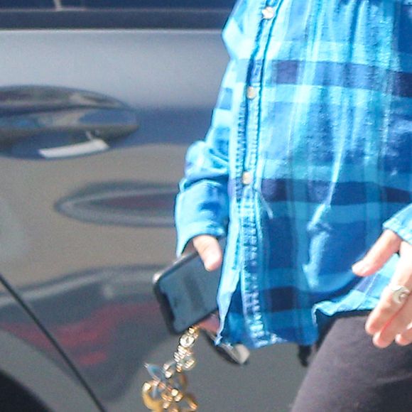 Exclusif - Lisa Marie Presley se rend dans un centre de test covid, sa première sortie depuis environ sept mois le 18 mars 2021.