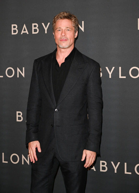 Brad Pitt à la première du film "Babylon" au cinéma Le Grand Rex à Paris, France, le 14 janvier 2023. © Coadic Guirec/Bestimage 
